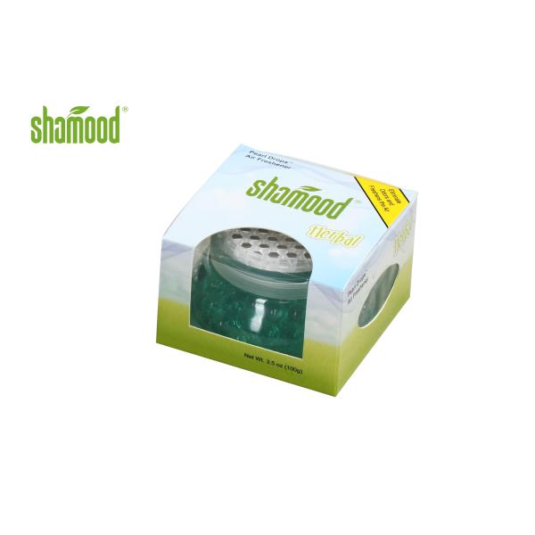 Herbal Pearl Gel Home Air Freshener 3.5 OZ Volume Customized Oval Bottle