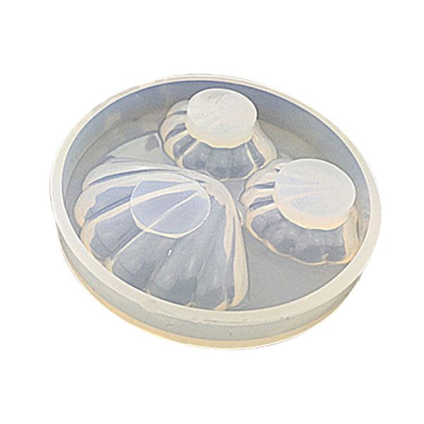 Crystal dropper semi three-dimensional shell silicone mold DIY jewelry making small shell with hole hanging decoration model