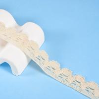 100% coton, broderie en crochet durable, dentelle avec perles, textile pour la maison
