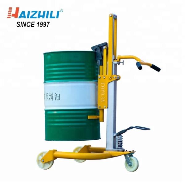 430MM Lifting Height Manual Drum Trolley , 420KG Capacity Oil Drum Tool