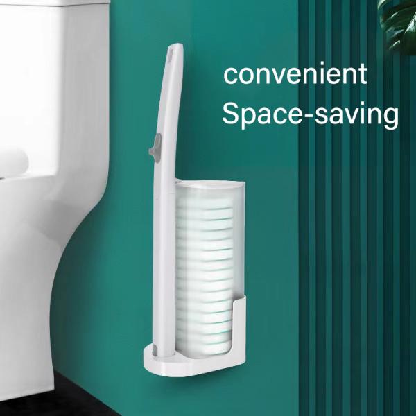 Environmentally Friendly And Clean Disposable Toilet Brush Replace Immediately After Use For Clean And Hygienic Use.