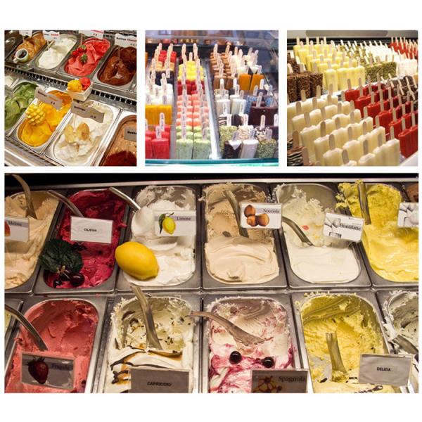 Gelato Ice Cream Display Freezer/ Ice Cream Refrigerator Showcase Display