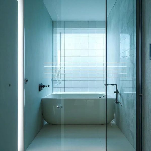 Luxury Shower Rooms Glass Application Built With Tempered Glass Float Glass