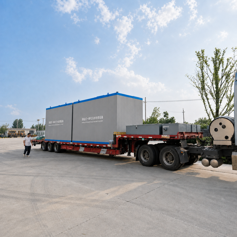 Compact Wastewater Treatment Plant with 70 m³/d Capacity and Customizable Color for Industrial Water Treatment