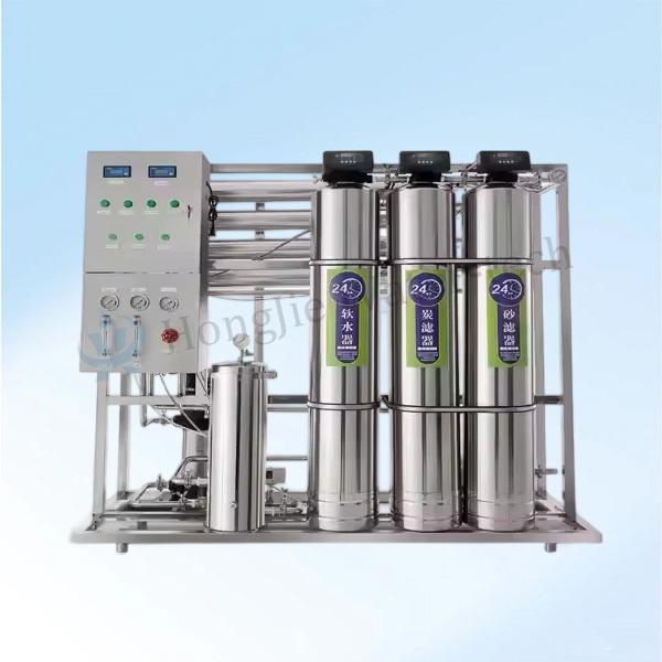 Planta de purificación de agua RO industrial 6000GPD con sistema de control y dosificación PLC