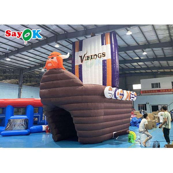 Large Inflatable Tent 210D Oxford Pirate Ship Theme Inflatable Tunnel For Advertising