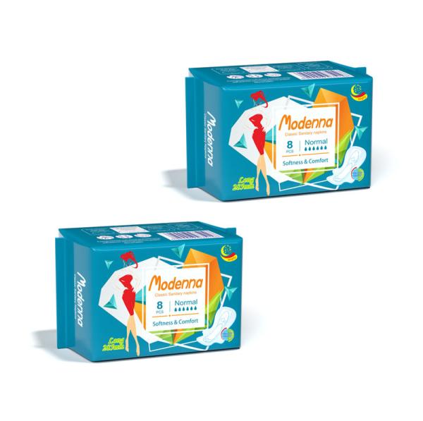Algodão biodegradável de Chip Sanitary Napkins Pads Antibacterial do aníon das mulheres