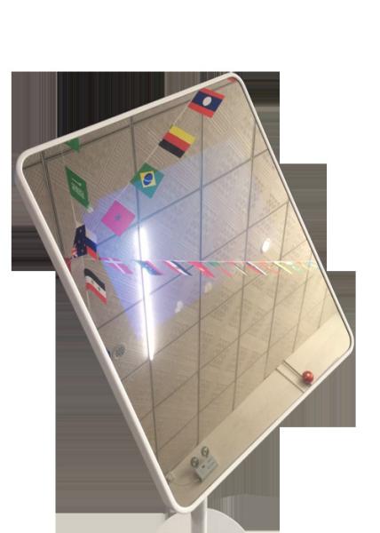 43 affichage magique 420W MJK de miroir de pouce 75KHZ 360CD/M2
