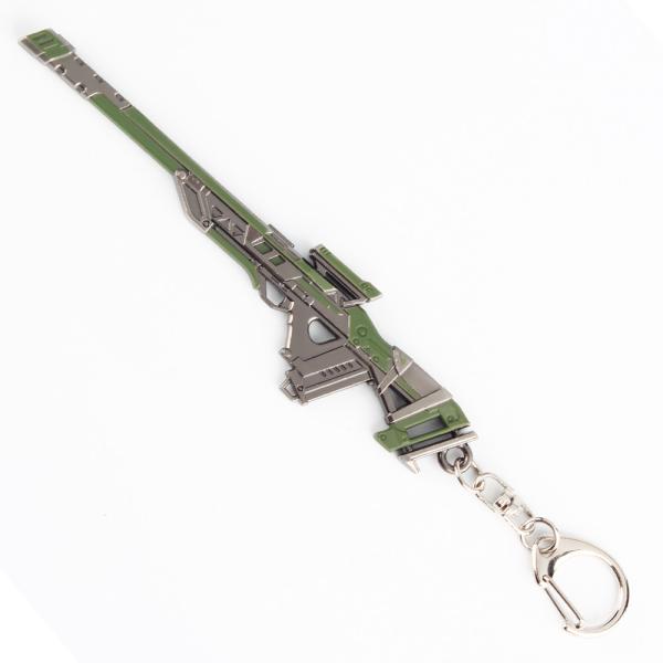 Gun 11CM Zinc Alloy Keychain Apex Legends Triple Machine