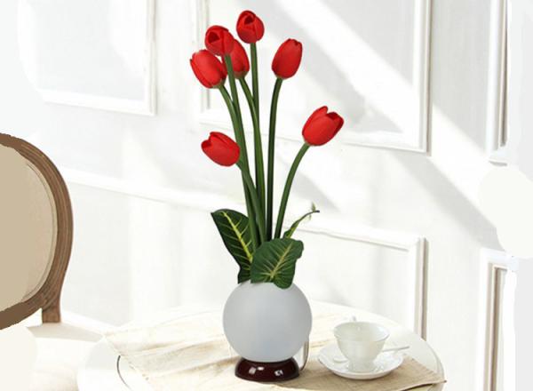 LED Night Light Fake Flower Tulip Vase Lamp Small Night Light Export Foreign Imitation Flower Home Decoration