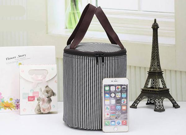 Insulated reusable custom cooler bag round thermal waterproof aluminium foil lunch bags