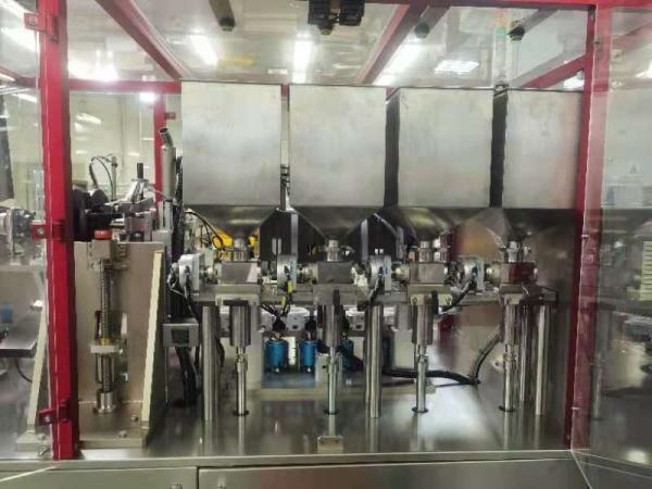 Intermittent 4 Head Nozzle 60 Ppm Toothpaste Tube Filler