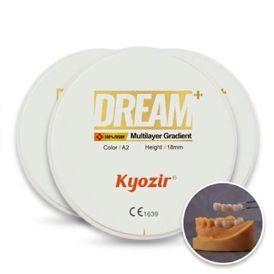 Aesthetic Zirconia Block High Translucent Front Teeth Crown Material For Dental Lab