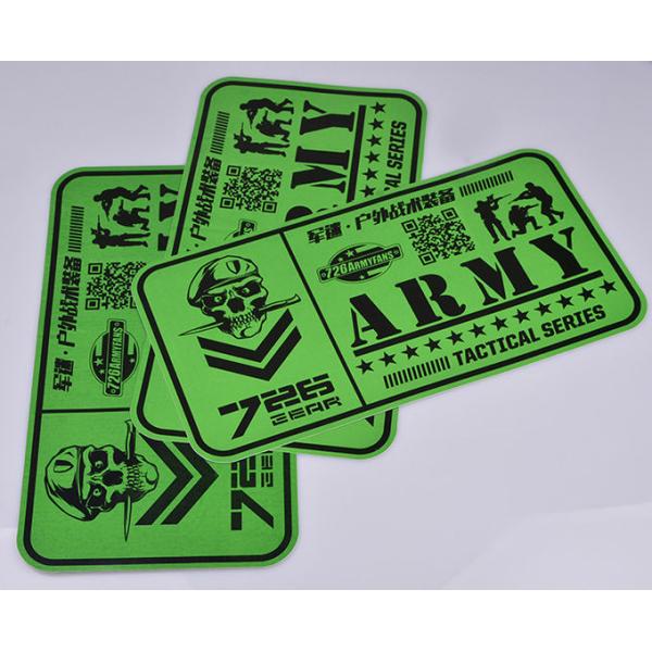 Custom printed green and black color outdoor UV resistant army tactical series advertising sticker decal