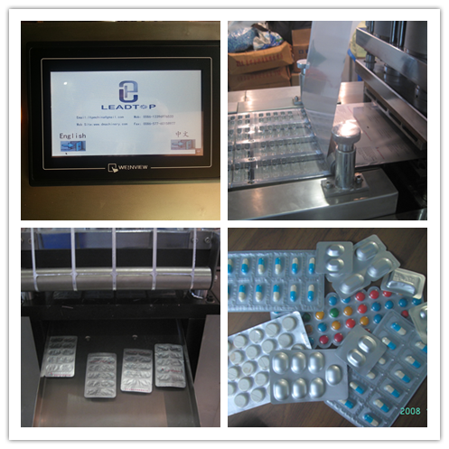 Durable Automatic Blister Packing Machine , Aluminum Small Blister Pack Machine