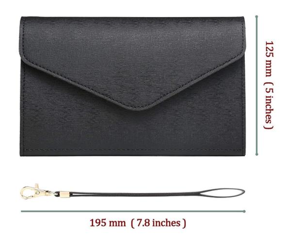 Women PU Leather Travel Ticket Wallet , Personalized Passport Ticket Wallet