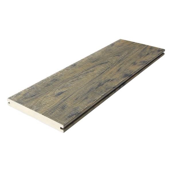 Fireproof 200x25mm Solid Core Composite Decking Board No Warp Red Brown Art