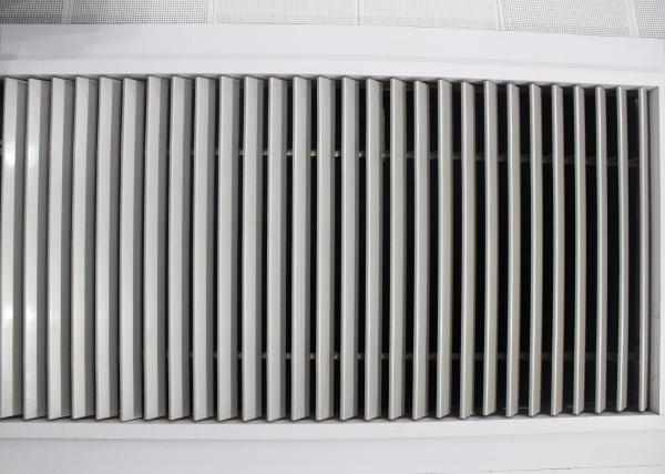 Silver decoration Aluminum Sun Shade System European standard , Strip Sunshade Panel