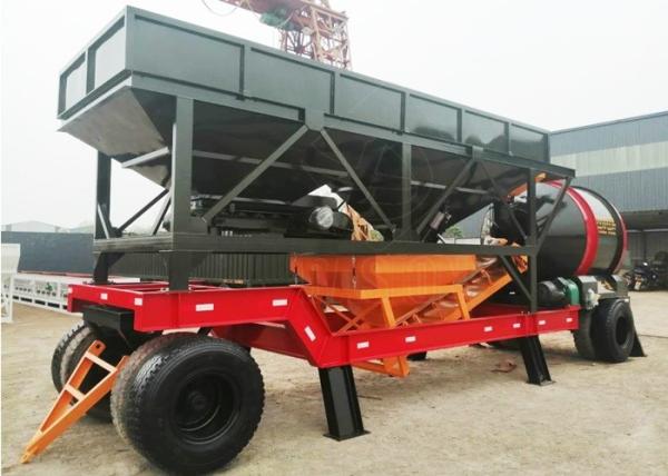 High Efficiency Mobile Concrete Plant Dry Transit Mix Plant With Drum Mixer