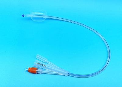 3 Way Latex Free Foley Catheter With Balloon , Three Way Foley Catheter Silicone Material