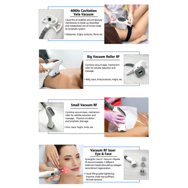 4 In1 Vacuum Roller Inner Ball Massage Cellulite Reduction Vela Shape Machine