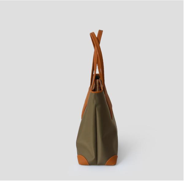 35cm Oversized Tote Bag With Zipper Portable Large Leather Handbag
