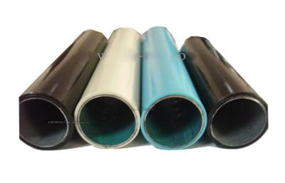 Tubulação de aço revestida plástica da anti oxidação da cor completa para a cremalheira do armazenamento, Eco-Amigável