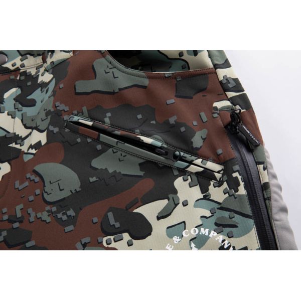 Mens Camouflage Outdoor Work Pants Fleece Lined Snow Bib Pants