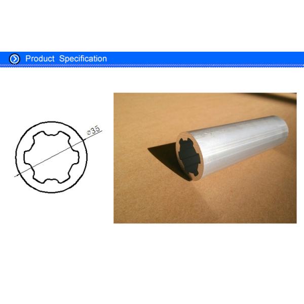 Anodised / Brushed / Polished Aluminum Tube Extruded Profile With Custom Size and Craft
