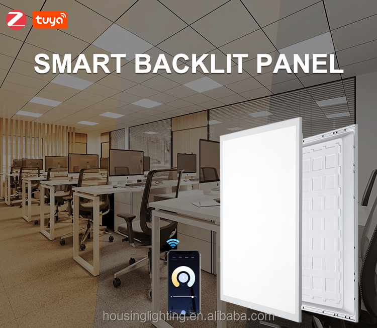 Zigbee 3.0 Smart LED Panel Light with CCT Selectable and 5-Year Warranty for Office Buildings