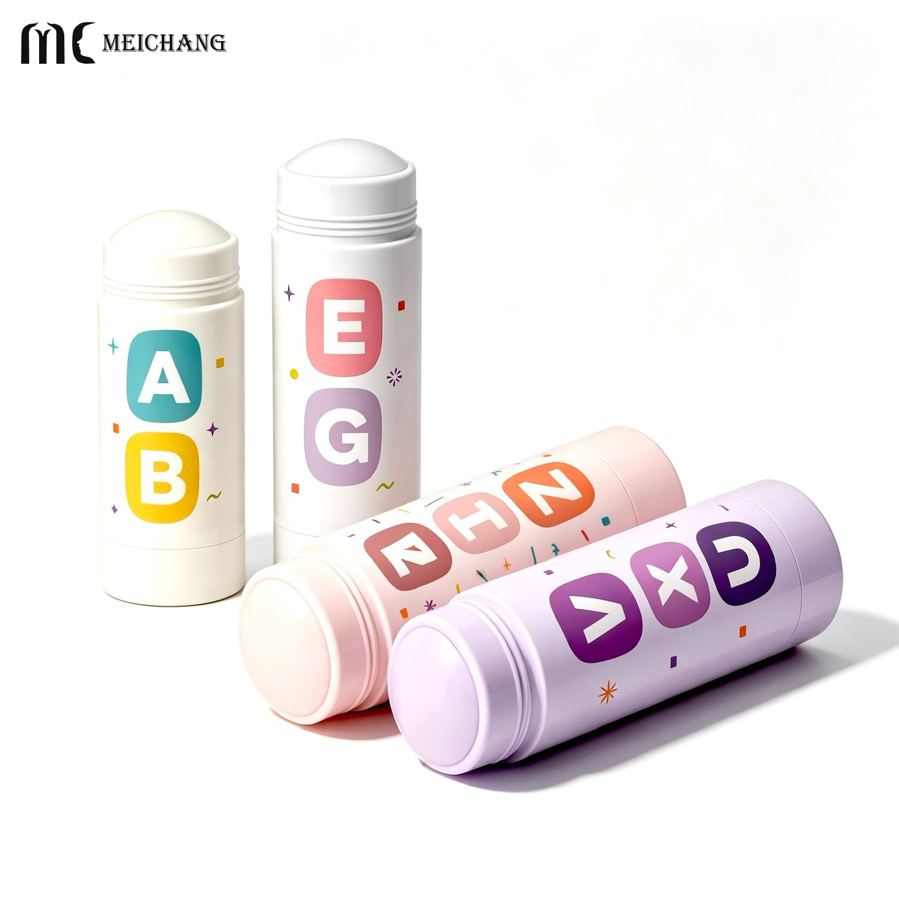 15ml / 30ml / 50ml / 75ml Round Twist-Up Deodorant Stick Container(MC-XT-1121)