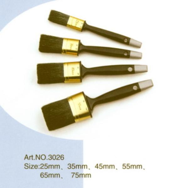 Plastic handle pure natural bristle Chinese bristle mix 4 piece paint brush sets No.3026