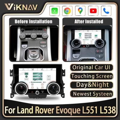 Air Condition Panel For Land Rover Evoque L551 L538 2012-2018 Wide Angle Car Radio display Touch LCD Screen Control