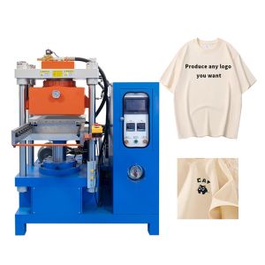 50T Automatic Vacuum Vulcanizing Machine Trademark Logo Clothing Label Making Machine