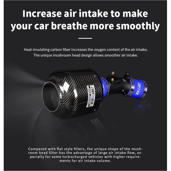 Golf Mk6 R20 Углеродные волокна воздухозабор компактный с авиационной алюминиевой трубкой