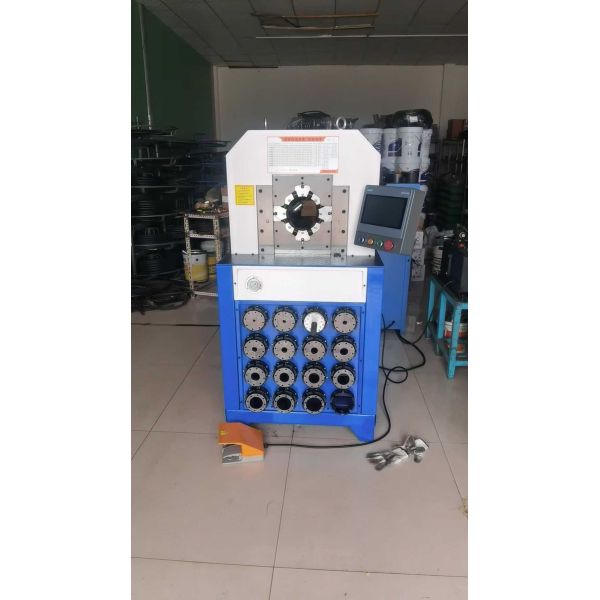 3 Inch Hydraulic Hose Crimping Machine with 1000T Crimping Force 31.5MPA Rated Pressure and 6-76mm Crimping Range