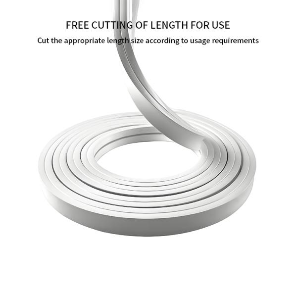 Tubo de neón de silicona antiamarilleo de 15*10 mm con tira LED de vista lateral, color y longitud personalizados