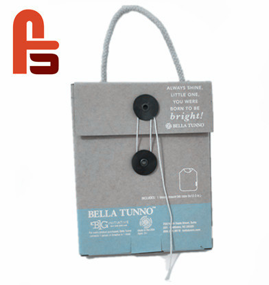 Folding Kraft Paper Box Full Color Logo Printed Matt Lamination With Cotton Handle