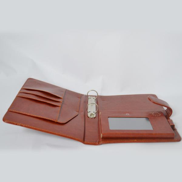 4.3 Inch LCD Video Booklet EU Leather Cover With Pocket / Magnetic Switch