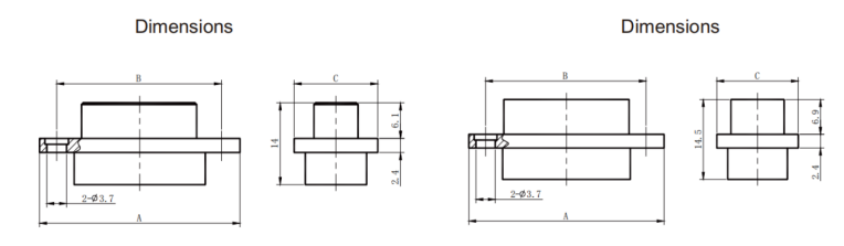 J29A Rectangular Electrical Connectors Female Electrical Connector J29A-21ZKP