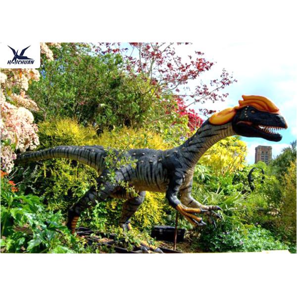 Amusement Park Equipment Real Life Size Dinosaurs , Dinosaur Lawn Ornament