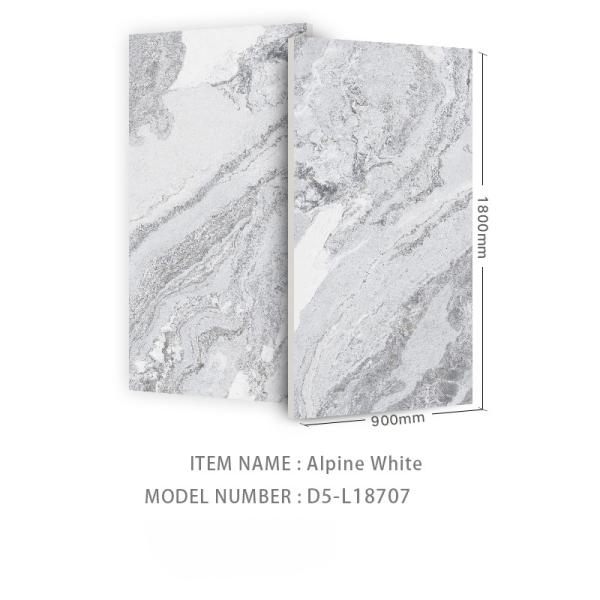 Elite Glossy Stone Surface White Marble Tiles For Modern Interior Design