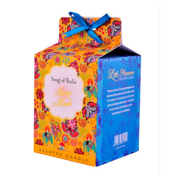 Luxury Painted Packaging Box Scented Jar Candle Soy Wax Glass For Wedding Decoration