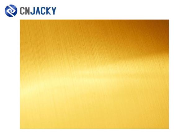 Hologram VIP Smart Card Material PVC Sheet Metal Effect Wire Drawing Gold Color