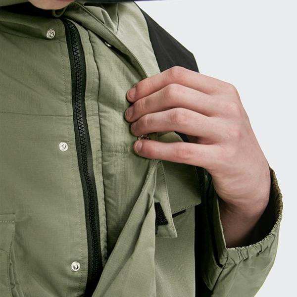 Waterproof Woven Wind Running Sports Track Jackets Multi Pocket Male Knit Cargo Jacket
