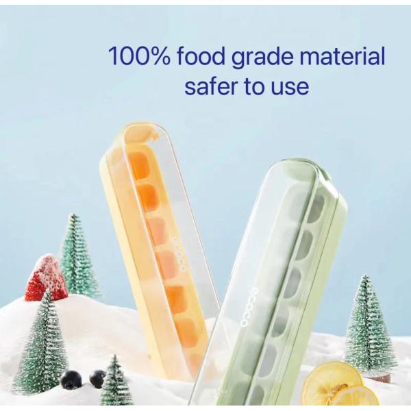 Ice Cube Making 7-Hole 14-Hole and 21-Hole Pressing Ice Box Silicone Ice Making Model