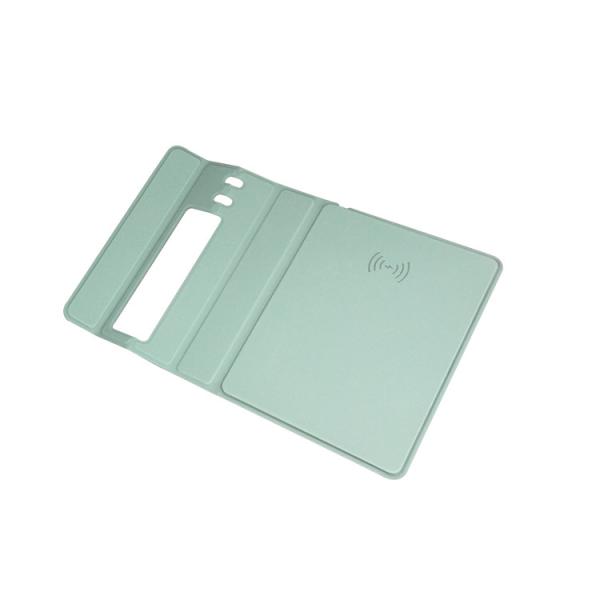 Customized Logo Magnetic Multifunctional Rectangle Pu Leather Wireless Charging Foldable Mouse Pad