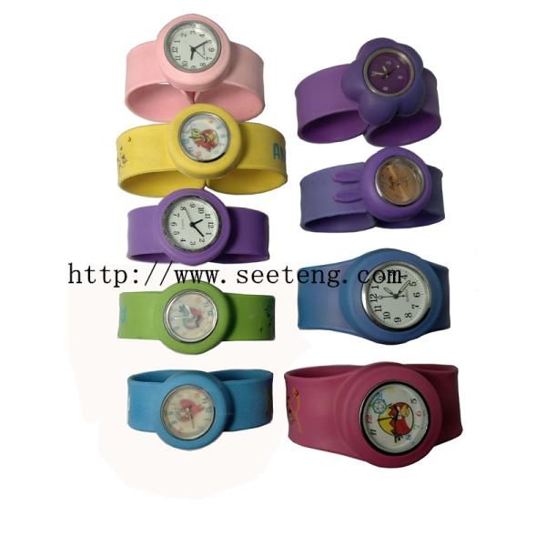 Cheapest Wholesale Kids Silicone Slap Watches