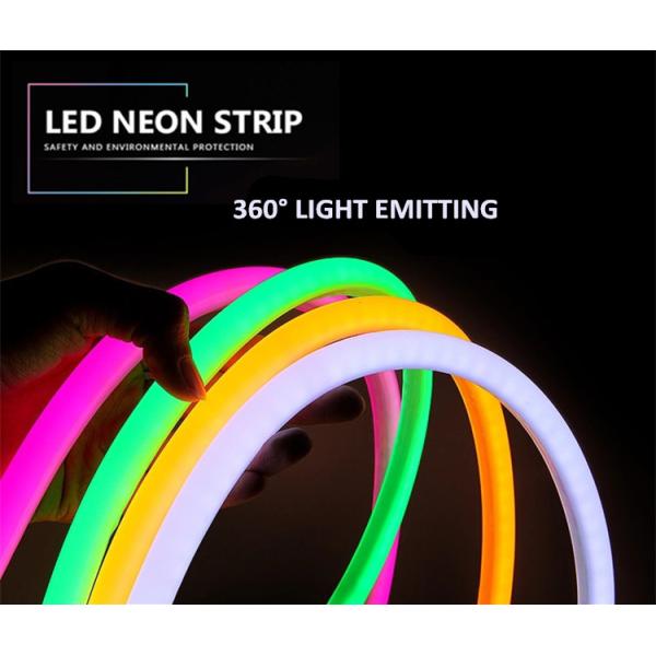 220V 110V RGB Круглый светодиодный неонный трубный свет 14MM 16MM 18MM 20MM 22MM 360 градусов LED Neon Flex