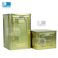 15L-20L Empty Metal Tin Cans Cooking Oil Tin Can Container For Tea Packaging